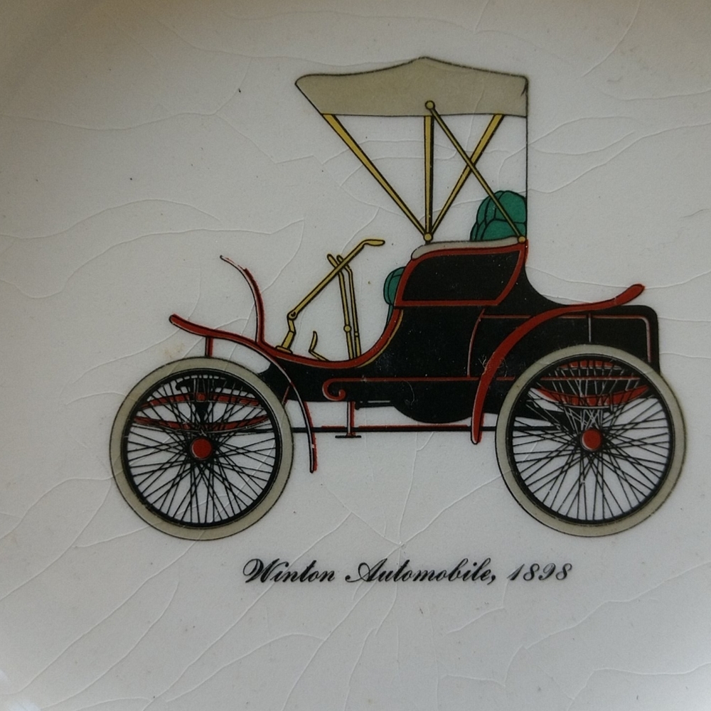 #9 MidCentury CIGAR Ashtray of Circa 1898 ANTIQUE WINSTON AUTOMOBILE MidCentury